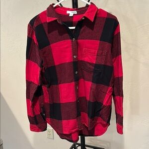 Red and Black Plaid Women’s Shirt
